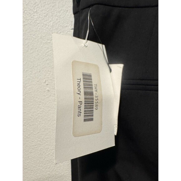 Theory Women Dress Pants Wool Black Flare Leg Julianne Tailor Trousers Sz 0 NWT - Picture 8 of 11